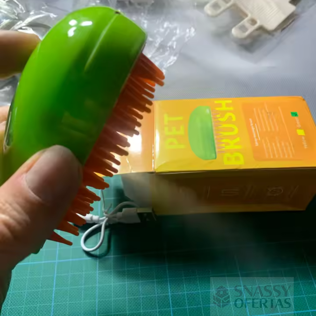 Cepillo de Vapor 3 en 1 para Mascotas